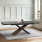 Blue River Milena Extendable Dining Table in Shadow, Walnut and Black - Table Only, , large