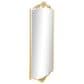 Maple and Jade Metal Floral Embellishments Wall Mirror in Gold, , large