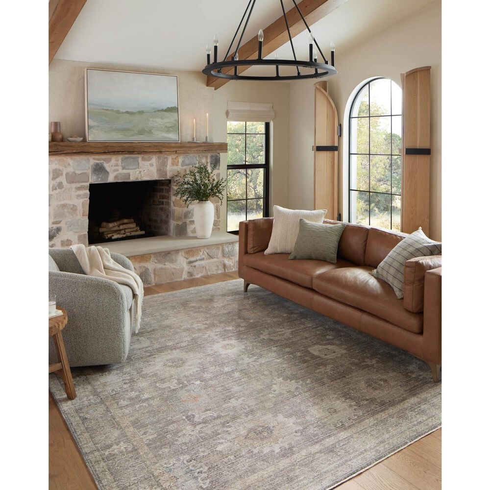 Magnolia Home Millie 5&#39;3&quot; x 7&#39;6&quot; Stone and Natural Area Rug, , large