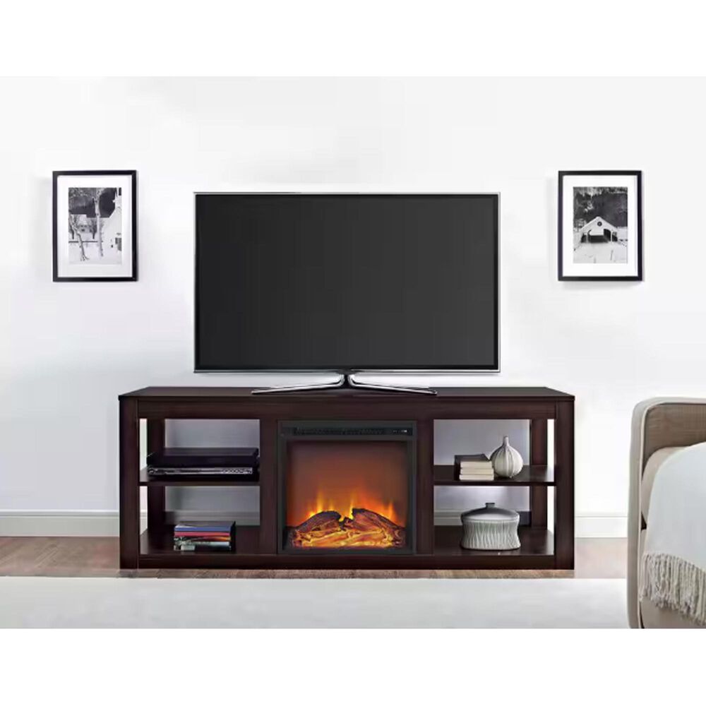 Ameriwood Home Parsons Electric Fireplace TV Stand, , large