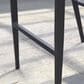 HOMLUX Outdoor Counter Stool with Open-Frame Backrest in Dark Grey (Set of 2), , large