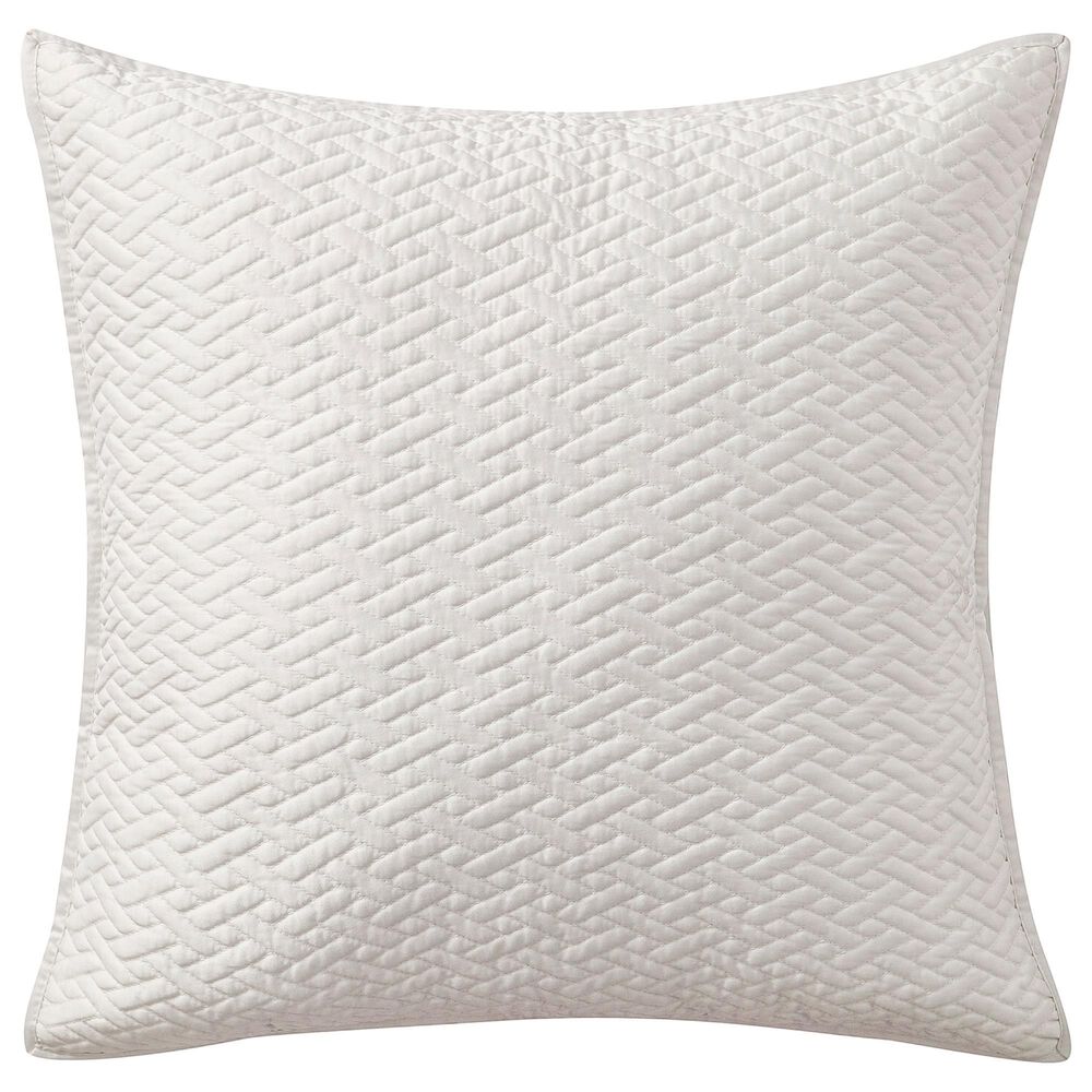 BCP Home Highline Adelais 18" x 18" Quilted Pillow in Ivory, , large