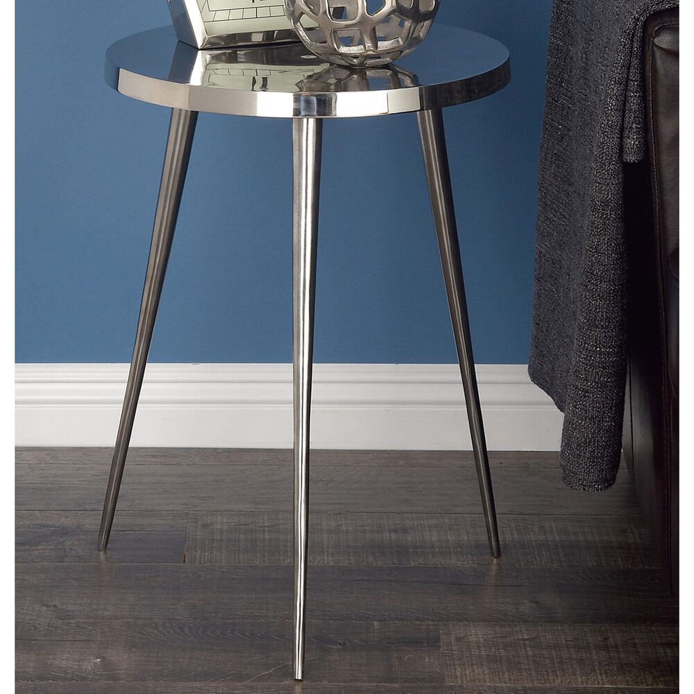 Maple and Jade Accent Table in Silver, , large