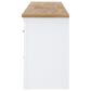 Ashley Ashbryn 74" TV Stand in White and Natural, , large