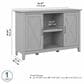 Bush Key West 2-Door Accent Cabinet in Cape Cod Gray, , large
