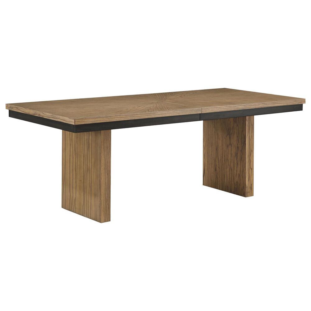 Steve Silver Roatan Dining Table and 6 Dining Chairs in Natural and Black, , large