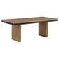 Steve Silver Roatan Dining Table and 6 Dining Chairs in Natural and Black, , large
