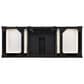 James Martin Vanities Brittany 60" Single Bathroom Vanity in Black Onyx with 3 cm Lime Delight Quartz Top and Rectangular Sink, , large