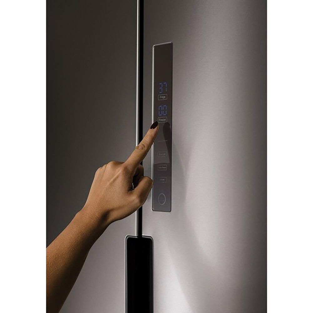 Haier 16.4 Cu. Ft. Counter Depth Quad Door Refrigerator in Stainless Steel, , large