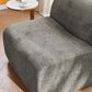 Hearth and Haven Accent Chair and Ottoman in Gray, , large