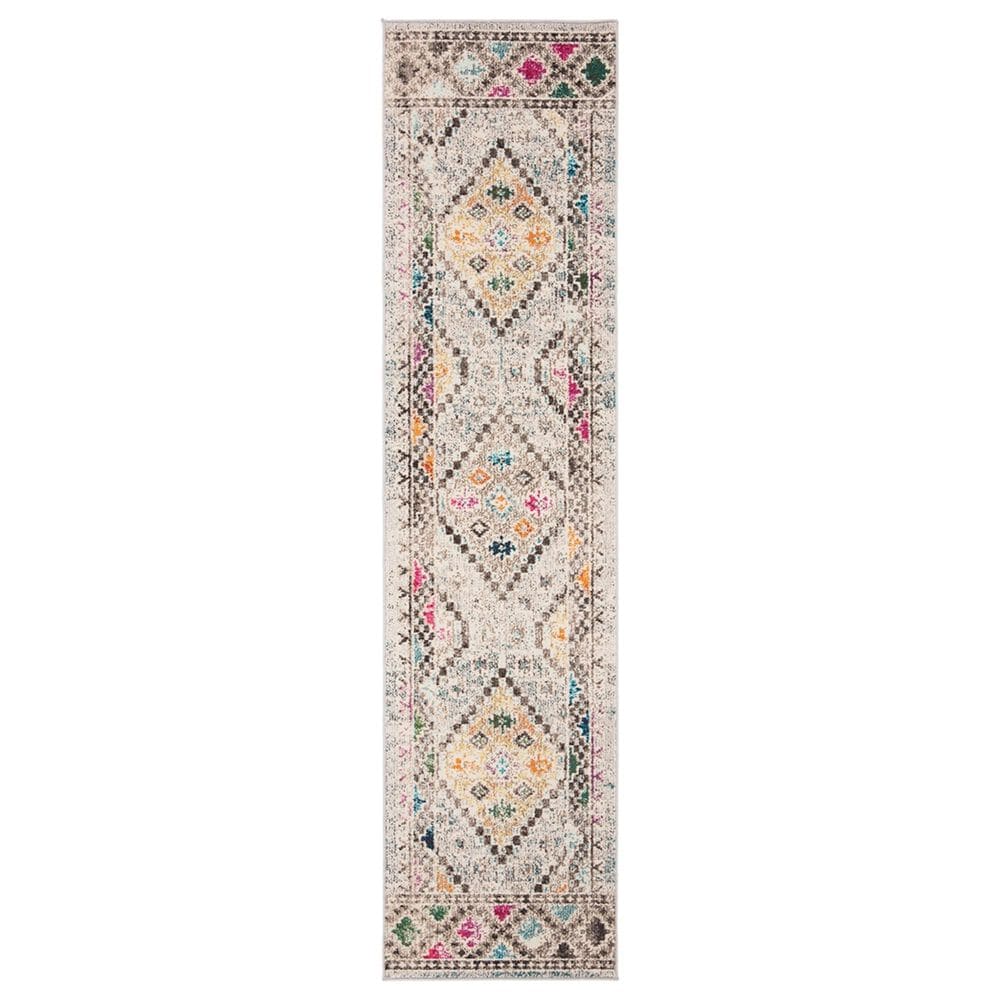 Safavieh Madison MAD418F 2"2" x 6" Grey and Yellow Runner, , large