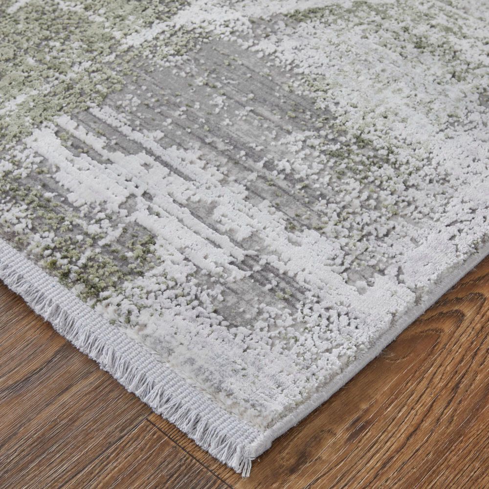 Feizy Cadiz 39N5F Green and Ivory 6'6" x 9'6" Area Rug, , large