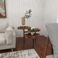 Uma Enterprises Rustic Accent Table in Brown and Black, , large