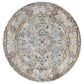 Safavieh Aria 6"6" Round Beige and Blue Area Rug, , large