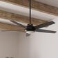 Hunter Zayden 52" Ceiling Fan with LED Light in Matte Black, , large