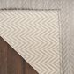 Nourison Horizon HOZ02 Grey 5" x 7" Indoor/Outdoor Area Rug, , large