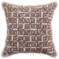 RIZZY 20" Square Throw Pillow in Brown and Natural, , large