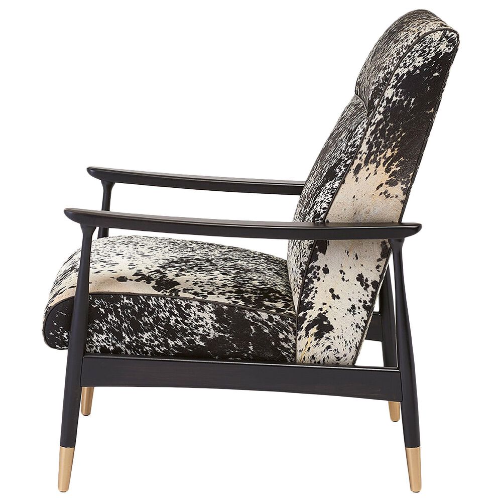 Massoud Draper Arm Chair in Salted Pepper and Capri Coal Haze, , large