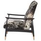 Massoud Draper Arm Chair in Salted Pepper and Capri Coal Haze, , large
