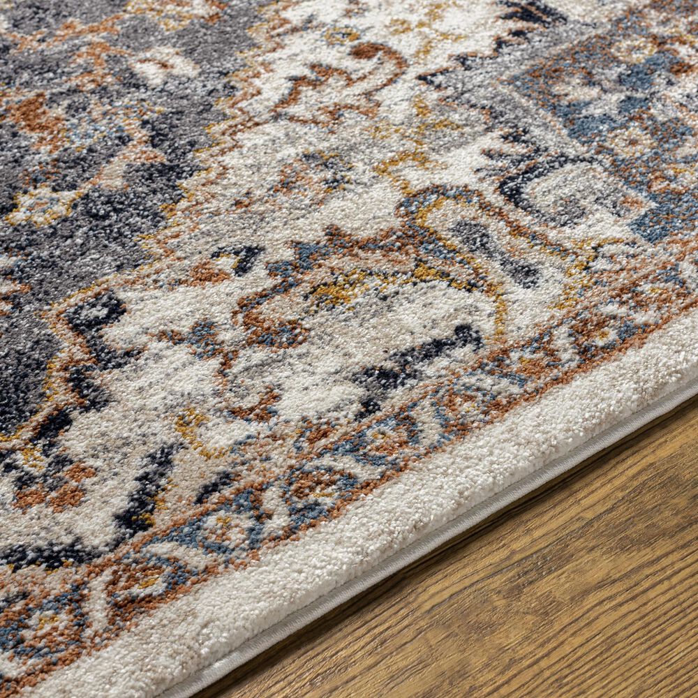 Surya Tuscany 7&#39;10&quot; Square Blue, Gray and Brown Area Rug, , large