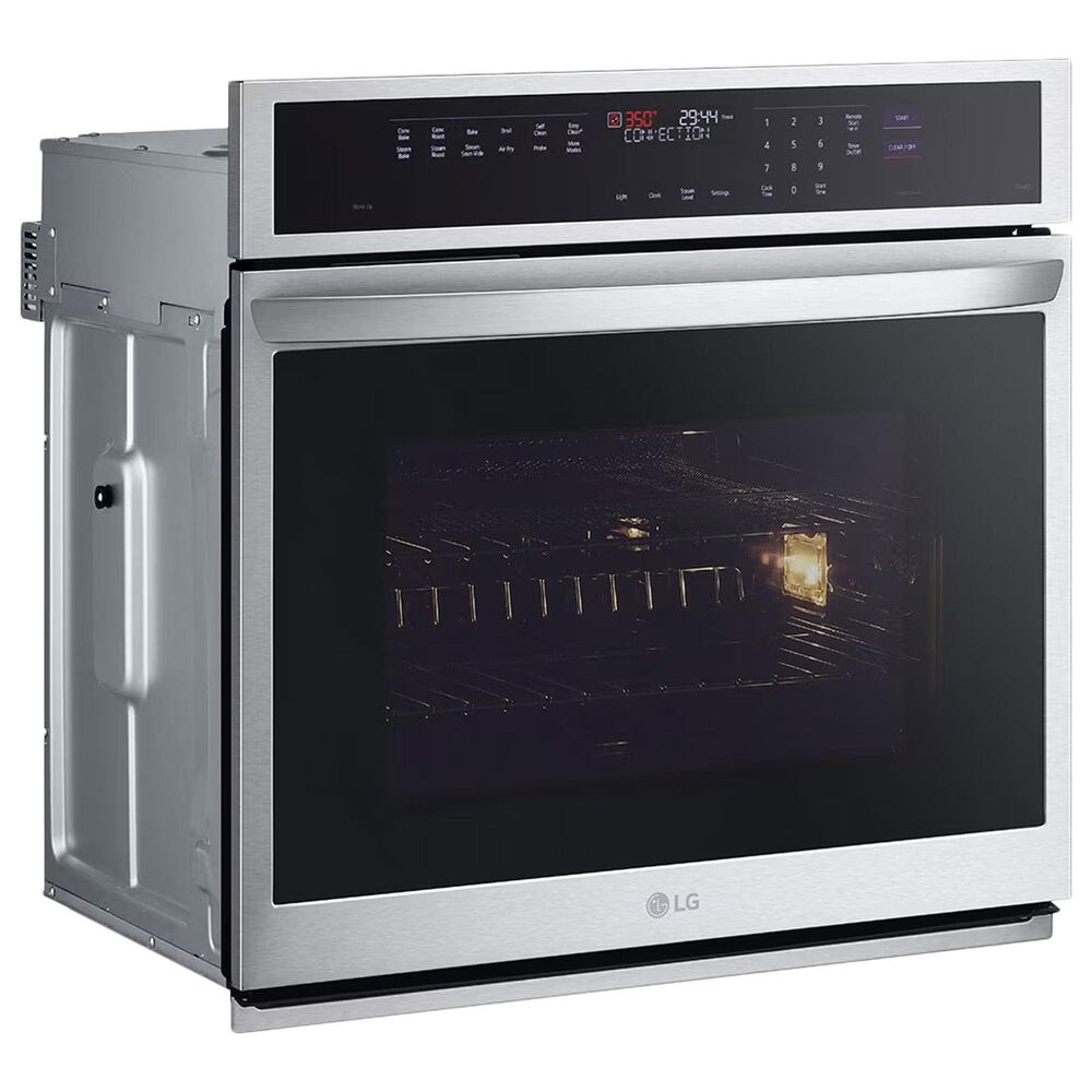 LG 4.7 cu. ft. Smart Single Wall Oven with True Convection, InstaView, Air Fry, Steam Sous Vide, PrintProof Stainless Steel, , large