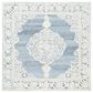 Safavieh Micro-Loop Bohemian 5" Square Light Blue and Ivory Area Rug, , large