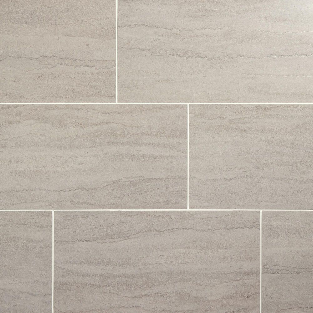 Dal-Tile Haddonstone Horizon Rectangle Vein Cut 12" x 24" Satin Polished Porcelain Tile, , large