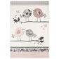 Safavieh Carousel CRK153 8" x 10" Pink and Ivory Kids  Area Rug, , large