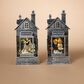 The Gerson Company 2-Piece Spinning Water Globe Halloween House Set, , large