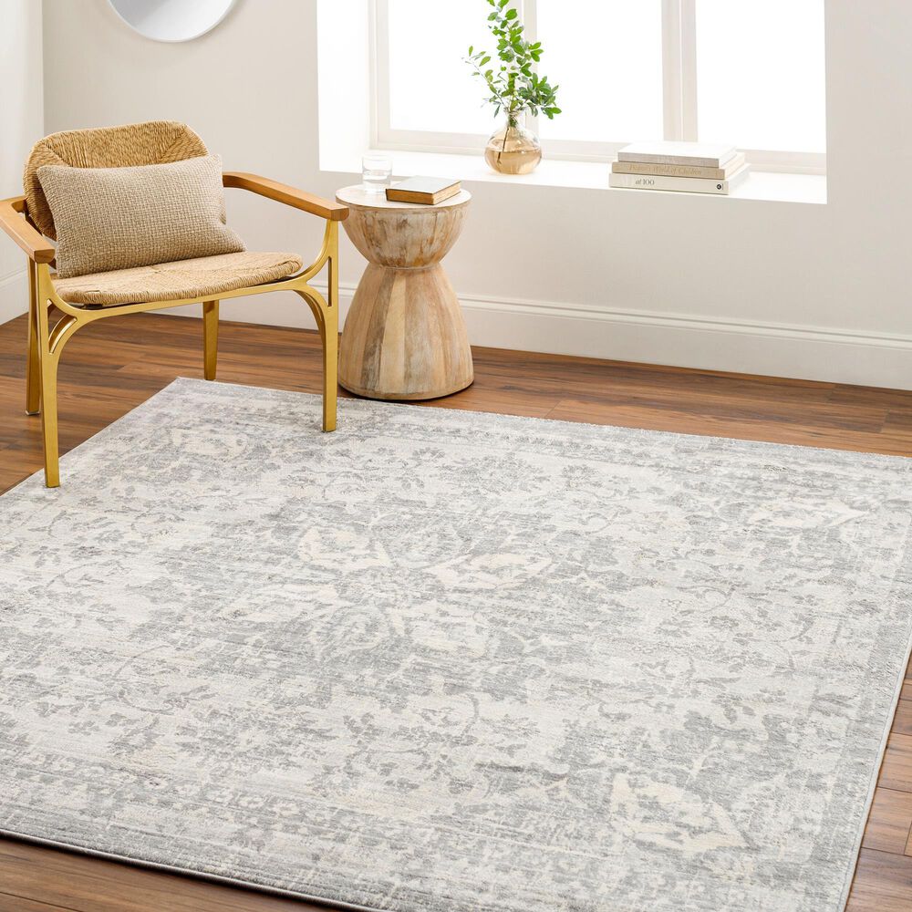 Surya Monaco MOC-2328 8&#39;10&quot; x 12&#39;4&quot; Silver Gray and Ivory Area Rug, , large