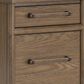 Ashley Roanhowe 2-Piece Desk and Bookcase Set in Brown Oak, , large