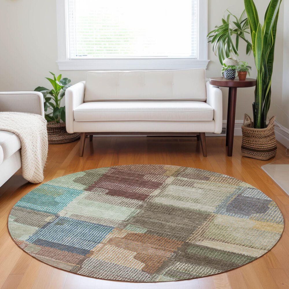 Dalyn Rug Company Ravenna RN10 8&#39; Round Putty Area Rug, , large