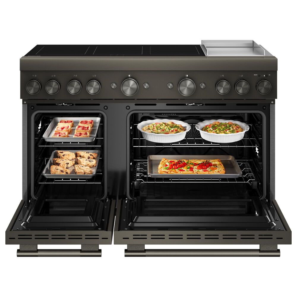 KitchenAid 6.3 Cu. Ft. Freestanding Commercial-Style Induction Range with Griddle in Black Ore, , large