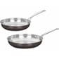 Cuisinart 11-Piece Black Stainless Steel Cookware Set, , large