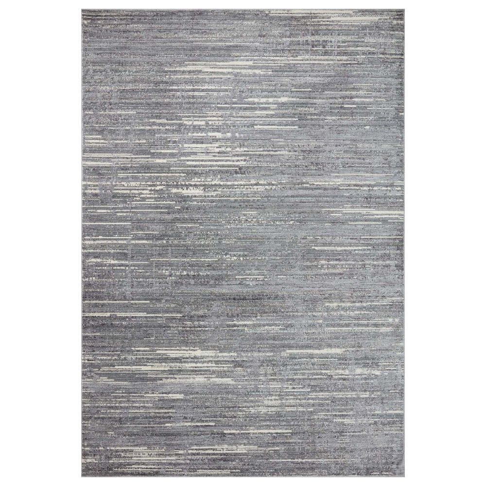 Loloi Arden 9" x 12" Grey and Ivory Area Rug, , large