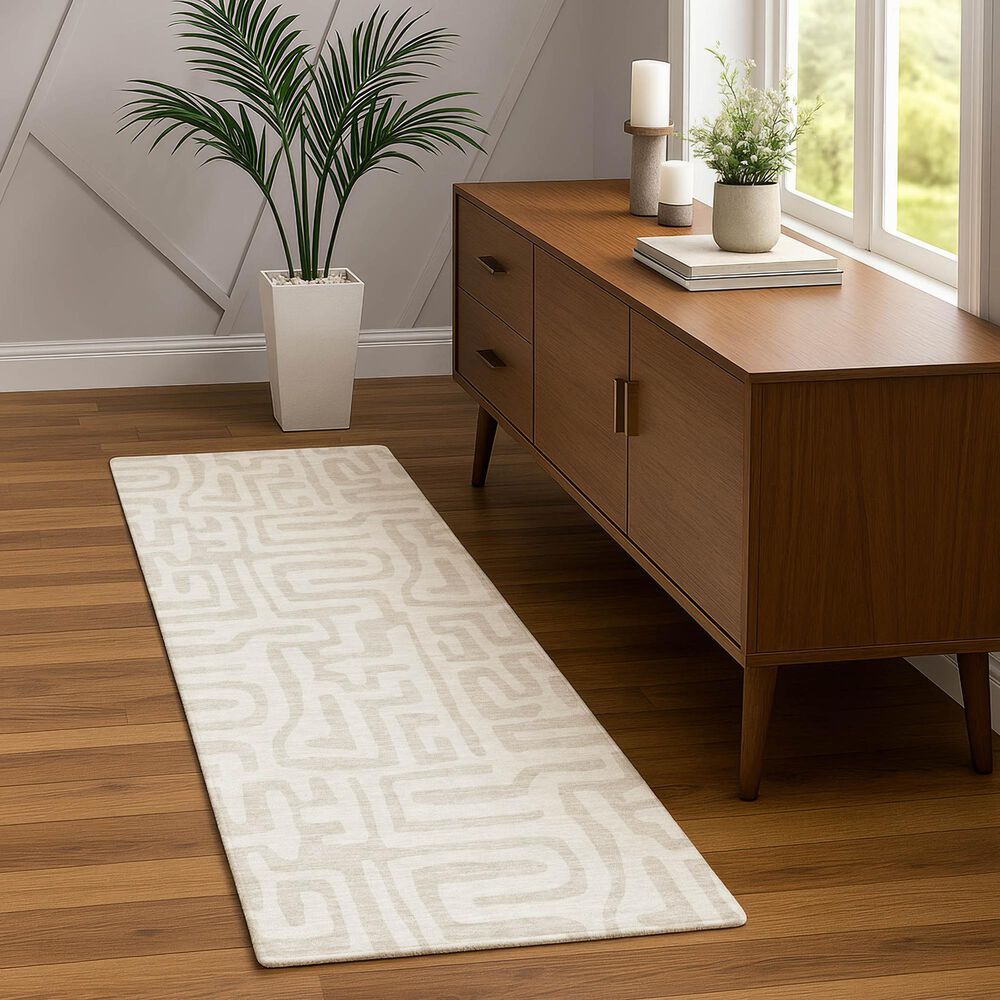 Dalyn Rug Company The Reserve TR1 Ivory 2&#39;3&quot; x 7&#39;6&quot; Indoor/Outdoor Runner, , large