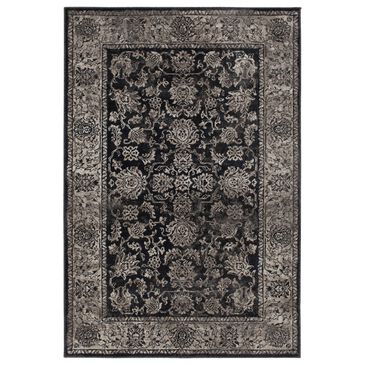 Central Oriental Adore Laney 5" x 7"6" Black and Beige Area Rug, , large