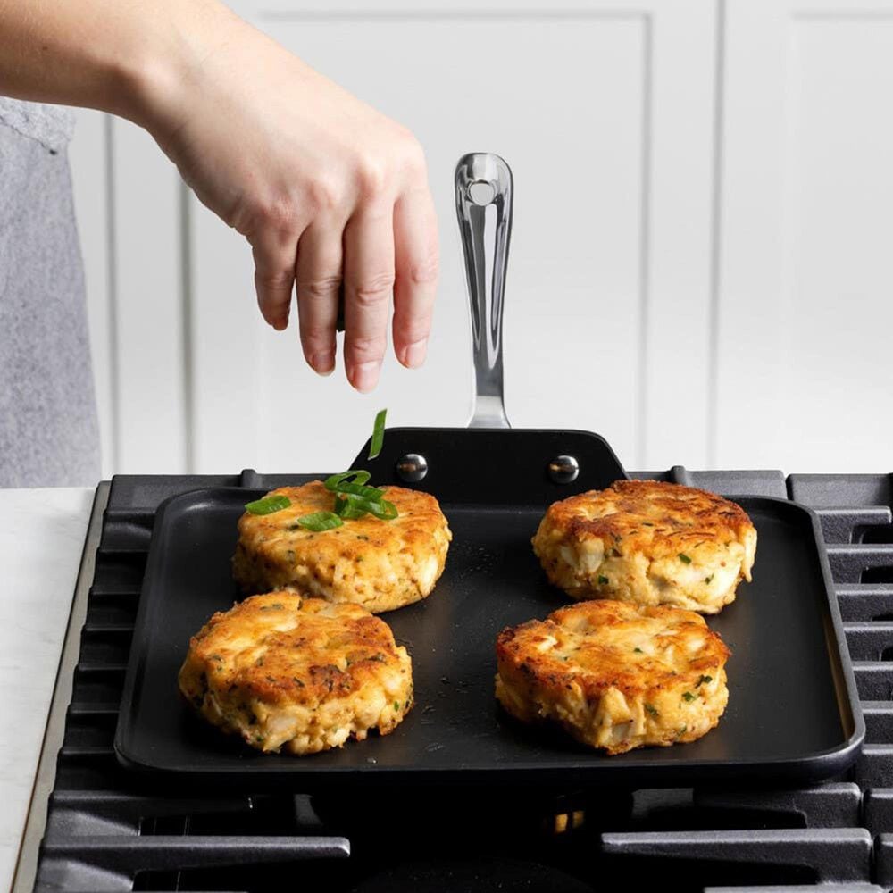 All-Clad HA1 Expert 11&quot; Nonstick Square Griddle in Black, , large