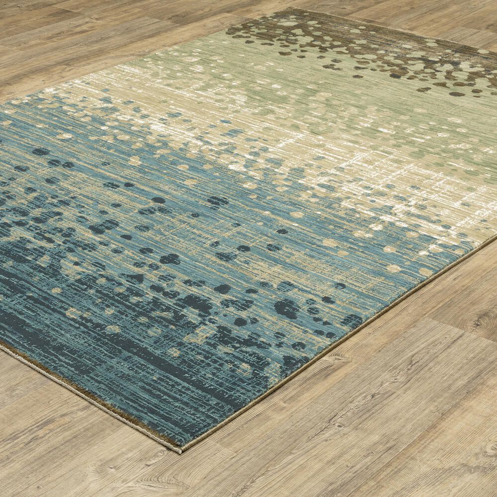 Oriental Weavers Reed 6&#39;7&quot; x 9&#39;6&quot; Blue and Brown Area Rug, , large