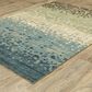 Oriental Weavers Reed 6"7" x 9"6" Blue and Brown Area Rug, , large