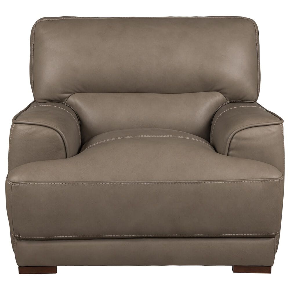 Bordeaux & Co Leather Accent Chair in Goodland Grey, , large
