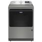 Maytag 7.4 Cu. Ft. Smart Front Load Dryer with Pet Pro Option in Classic Silver, , large