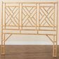 Baxton Studio Karavo Queen Standalone Headboard in Natural Rattan, , large