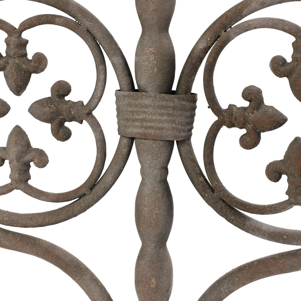 Maple and Jade 7-Light Vintage Scrolled Candelabra in Light Brown, , large