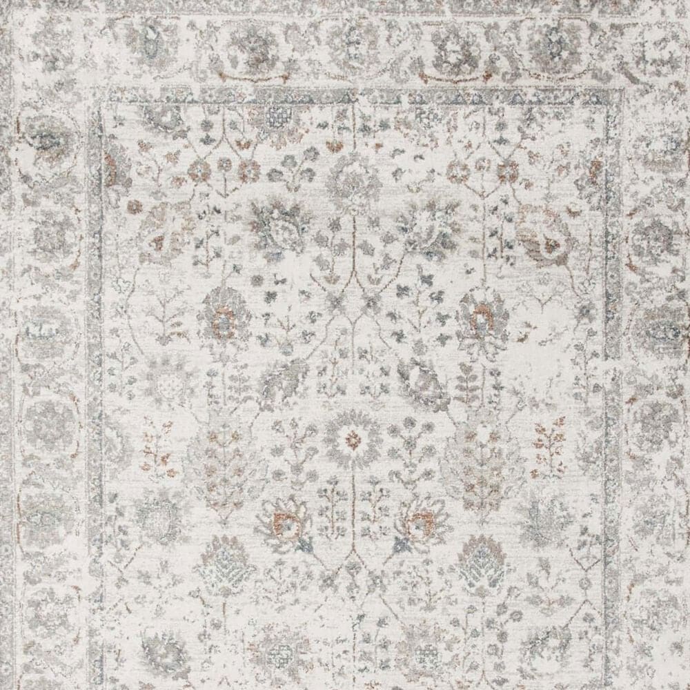 Central Oriental Landscape Monty 7&#39;10&quot; x 9&#39;10&quot; Shell and Sandstone Area Rug, , large