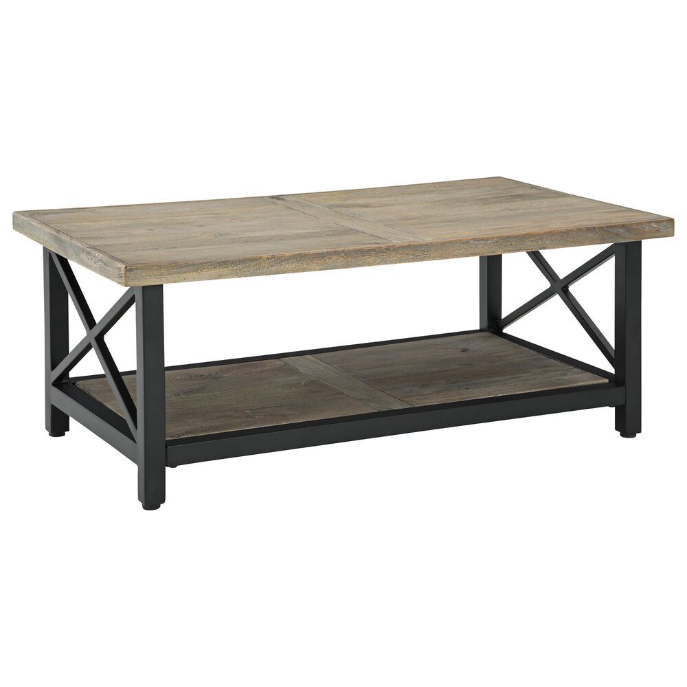Ashley Bristenfort Rectangular Cocktail Table in Brown and Black, , large