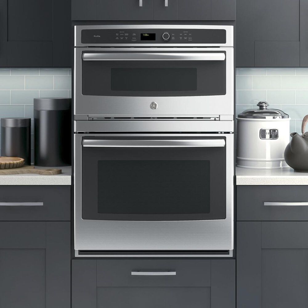 GE Profile 30" Built-In Combination Convection Microwave/Convection Wall Oven, , large