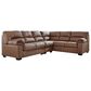 Ashley WillowBend 3-Piece Sectional with RAF Sofa in Caramel, , large