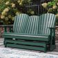 Ashley Shell Beach Loveseat Glider in Green, , large