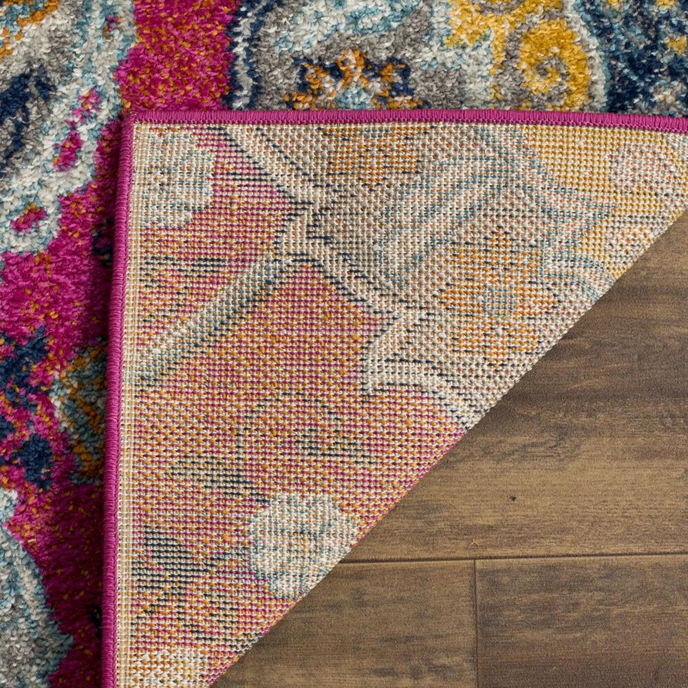 Safavieh Madison MAD600A-5 5&#39;1&quot; x 7&#39;6&quot; Fuchsia/Gold Area Rug, , large